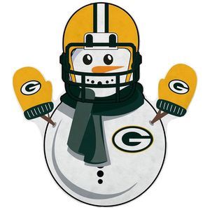 Green Bay Packers Snowman Shaped Cut Pennant